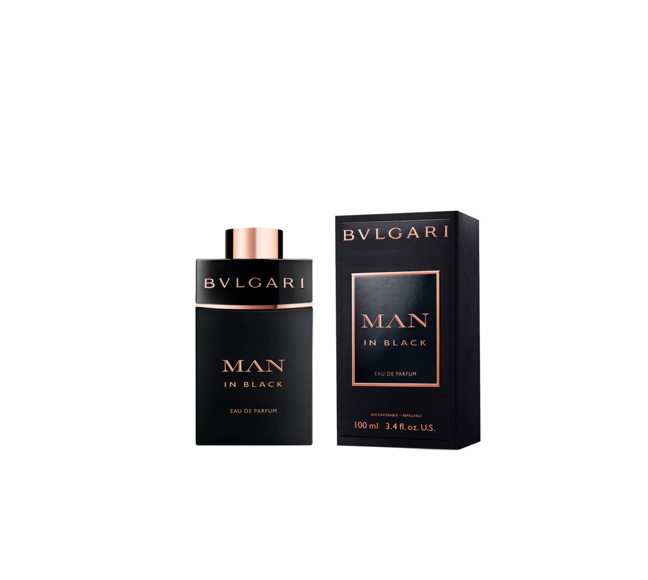 BVLGARI MAN IN BLACK 3.4 EAU DE PARFUM SPRAY REFILLABLE- 100% Authentic