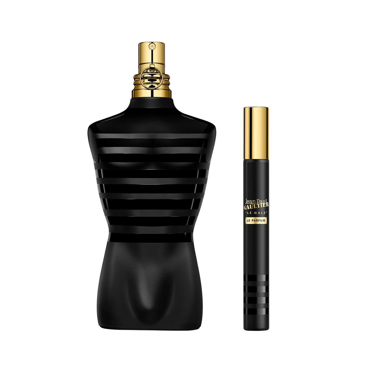 JEAN PAUL GAULTIER LE MALE LE PARFUM 2 PCS SET FOR MEN: 6.7 EAU DE PARFUM SPRAY + 0.33 OZ EAU DE PARFUM SPRAY- 100% Authentic