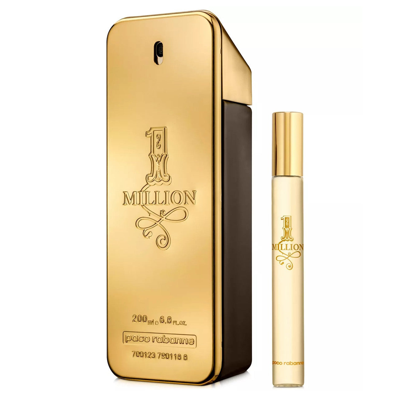 PACO RABANNE ONE MILLION 2 PCS SET FOR MEN: 3.4 EAU DE TOILETTE SPRAY + 0.34 EAU DE TOILETTE SPRAY- 100% Authentic