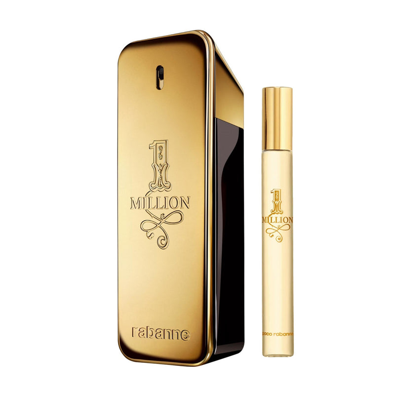 PACO RABANNE ONE MILLION 2 PCS SET FOR MEN: 6.7 EAU DE TOILETTE SPRAY + 0.33 OZ EAU DE TOILETTE SPRAY- 100% Authentic