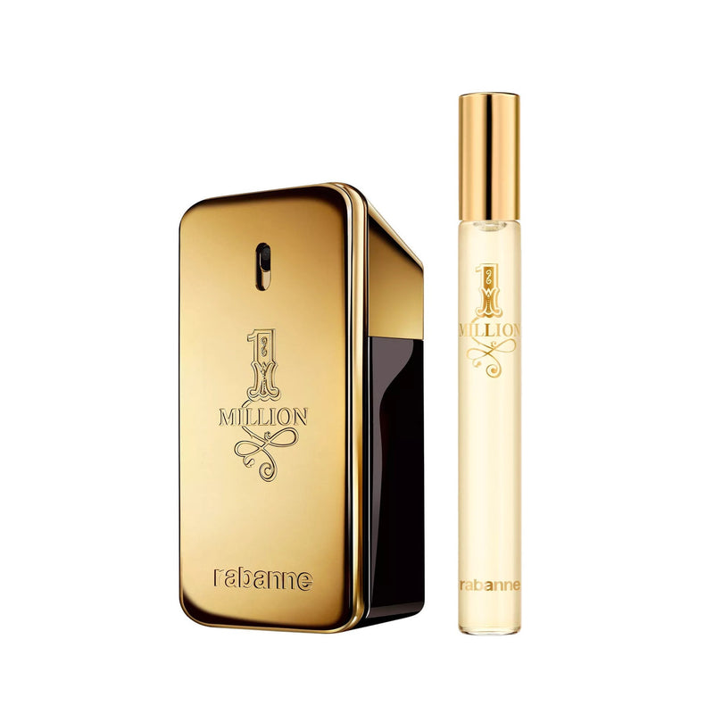 PACO RABANNE ONE MILLION 2 PCS SET FOR MEN: 1.7 EAU DE TOILETTE SPRAY + 0.34 EAU DE TOILETTE SPRAY.- 100% Authentic