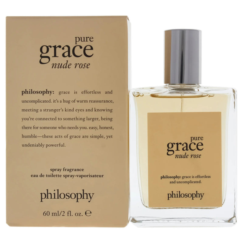 PHILOSOPHY PURE GRACE NUDE ROSE 2 OZ EAU DE TOILETTE SPRAY- 100% Authentic