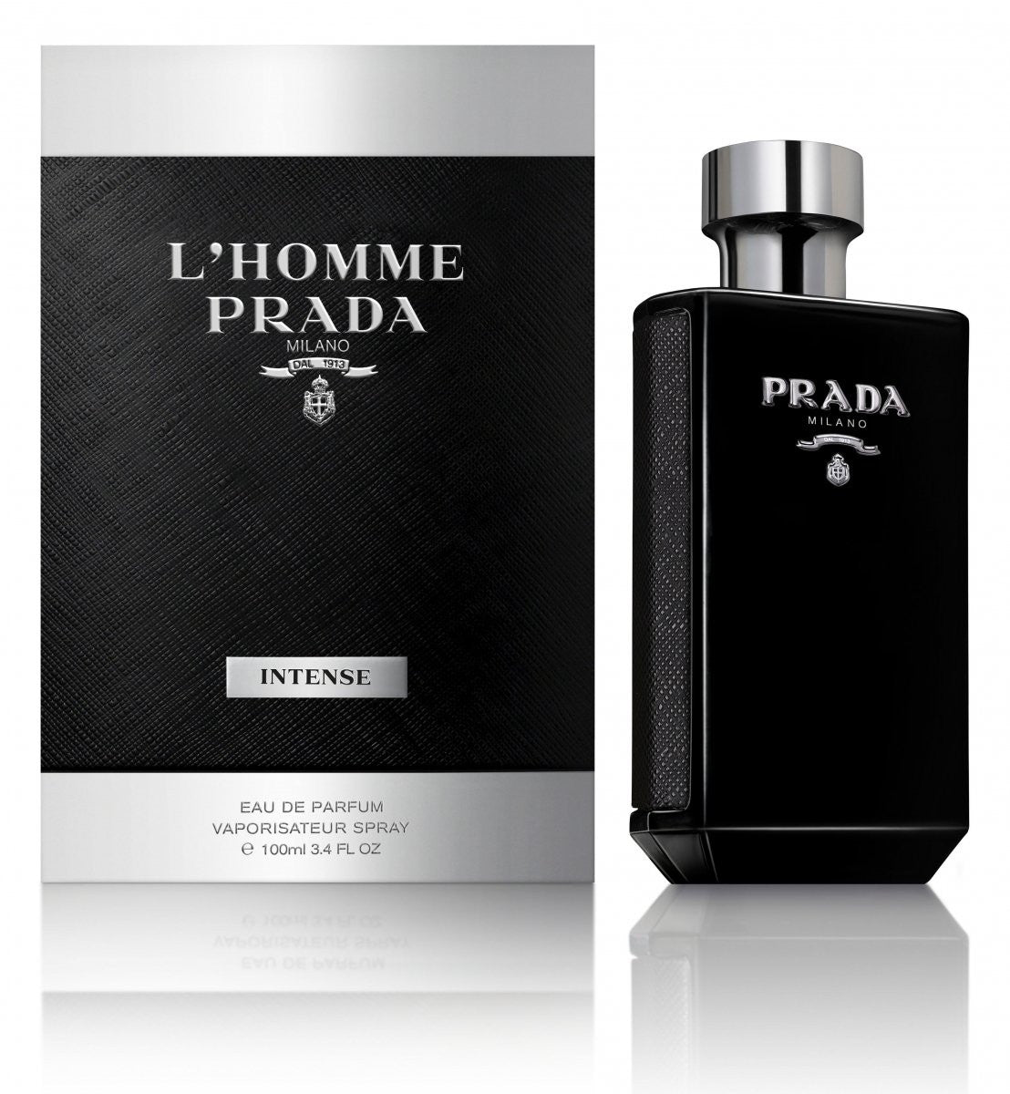 PRADA L'HOMME INTENSE 3.4 EAU DE PARFUM SPRAY- 100% Authentic