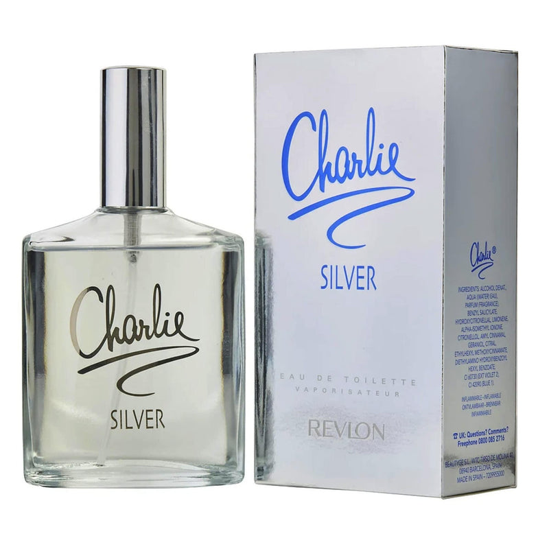 CHARLIE SILVER 3.4 EAU DE TOILETTE SPRAY- 100% Authentic