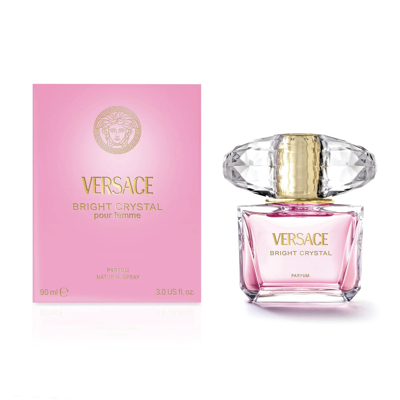 VERSACE BRIGHT CRYSTAL 3 OZ PARFUM SPRAY FOR WOMEN- 100% Authentic