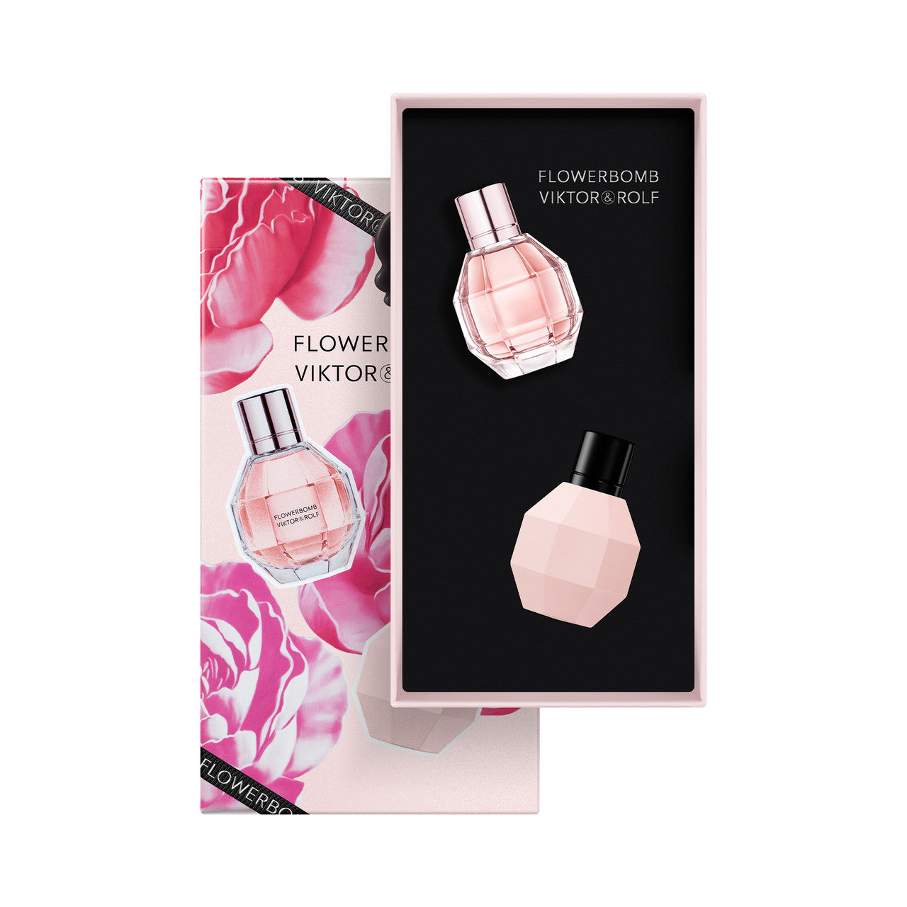 FLOWERBOMB 2 PCS MINI SET FOR WOMEN: 7 ML EAU DE PARFUM MINI + FLOWERBOMB EXTREME 7 ML EAU DE PARFUM MINI- 100% Authentic