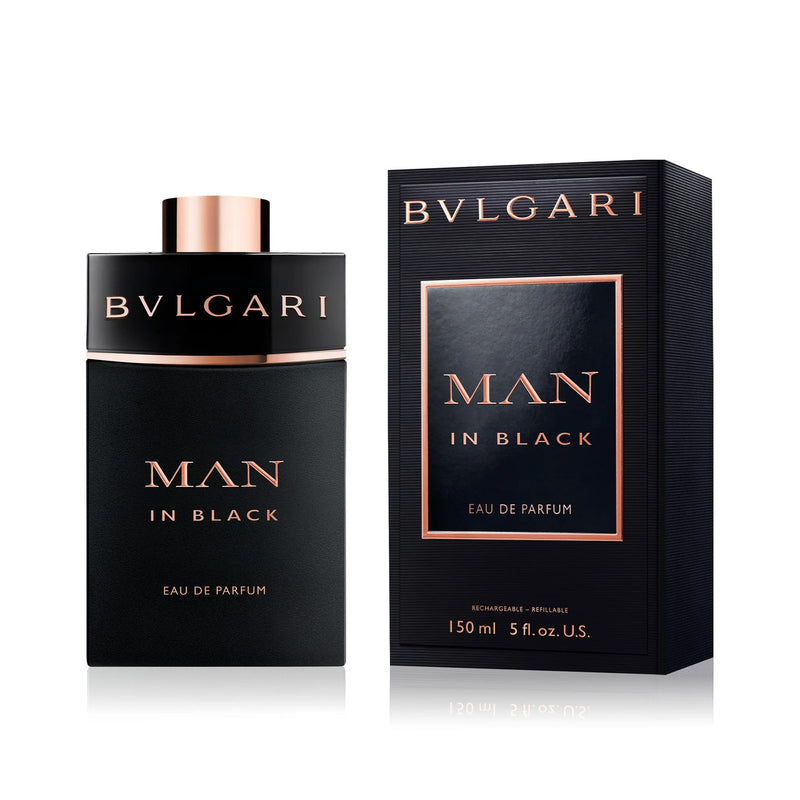 BVLGARI MAN IN BLACK 5 OZ EAU DE PARFUM SPRAY REFILLABLE- 100% Authentic