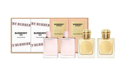 BURBERRY 4 * 5 ML MINI SET: 2 * GODDESS EAU DE PARFUM + 2 * HER EAU DE PARFUM.- 100% Authentic