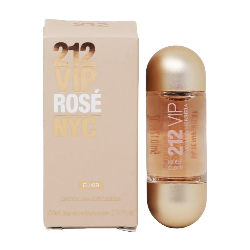 212 VIP ROSE ELIXIR 5 ML EAU DE PARFUM ELIXIR MINI FOR WOMEN- 100% Authentic
