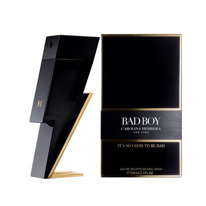 CAROLINA HERRERA BAD BOY 3.4 EAU DE TOILETTE SPRAY FOR MEN- 100% Authentic