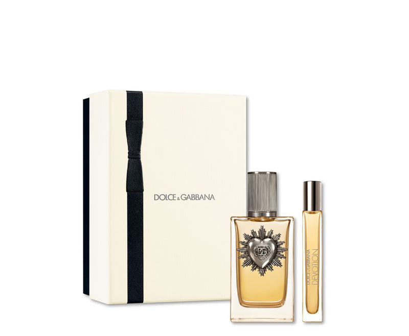 DOLCE & GABBANA DEVOTION 2 PCS SET FOR MEN: 3.3 EAU DE PARFUM SPRAY + 0.33 EAU DE PARFUM SPRAY- 100% Authentic