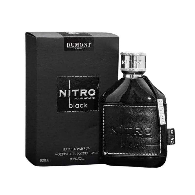 NITRO BLACK DUMONT PARIS POUR HOMME 3.4 EAU DE PARFUM SPRAY- 100% Authentic