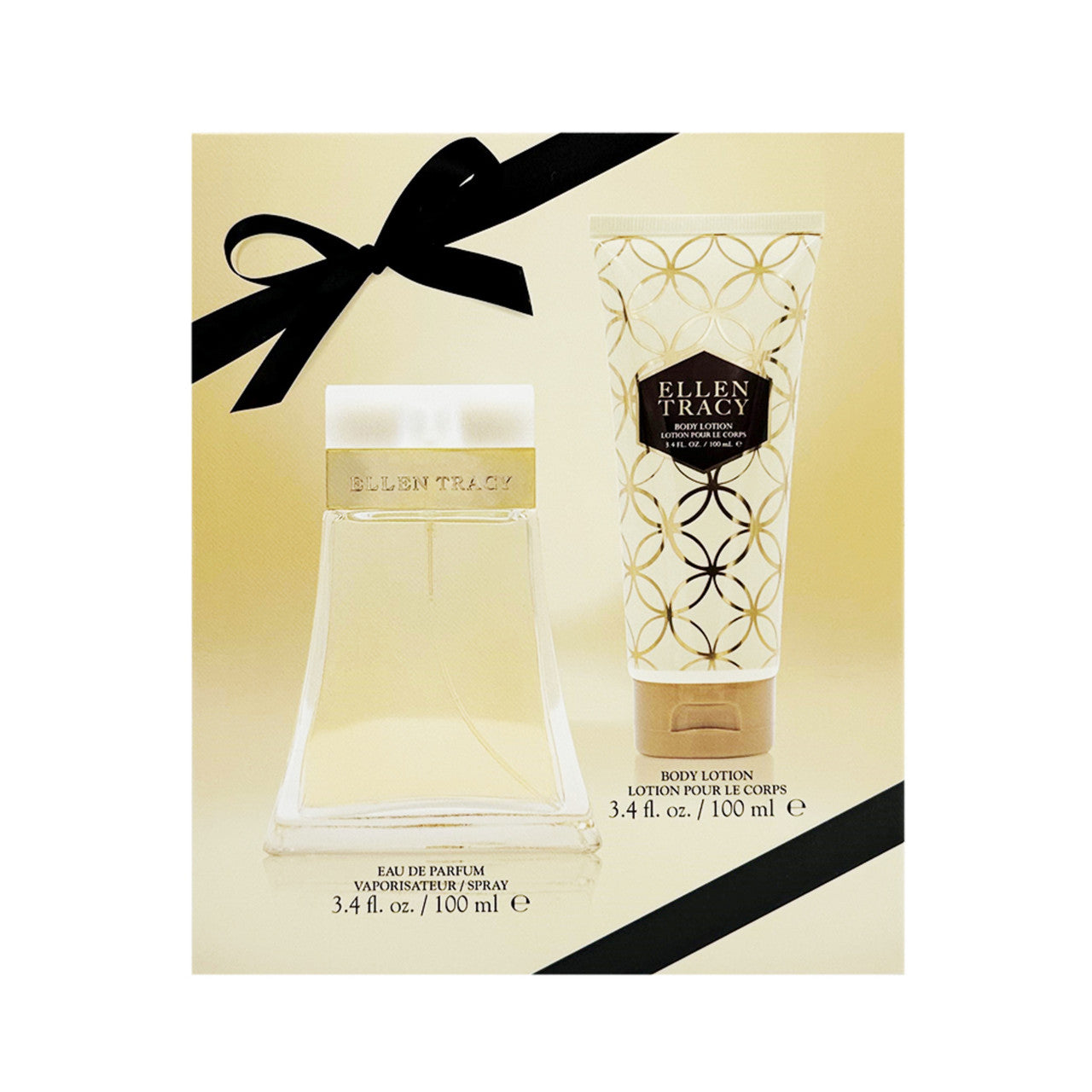 ELLEN TRACY 2 PCS SET FOR WOMEN: 3.4 EAU DE PARFUM SPRAY + 3.4 BODY LOTION- 100% Authentic