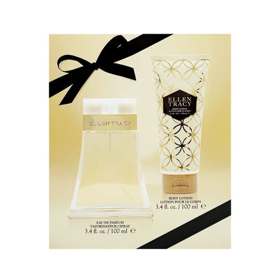 ELLEN TRACY 2 PCS SET FOR WOMEN: 3.4 EAU DE PARFUM SPRAY + 3.4 BODY LOTION- 100% Authentic