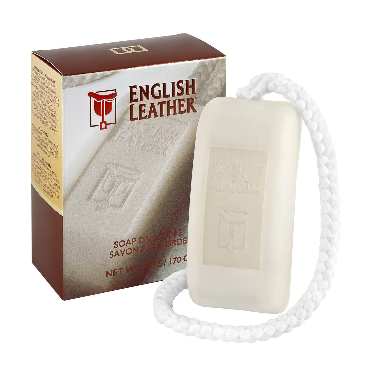 ENGLISH LEATHER 6 OZ PERFUMED SOAP ON A ROPE- 100% Authentic