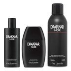 DRAKKAR NOIR 3 PCS SET FOR MEN: 3.4 EAU DE TOILETTE SPRAY + 3.3 AFTER SHAVE LOTION + 5.8 DEODORANT SPRAY- 100% Authentic