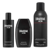 DRAKKAR NOIR 3 PCS SET FOR MEN: 3.4 EAU DE TOILETTE SPRAY + 3.3 AFTER SHAVE LOTION + 5.8 DEODORANT SPRAY- 100% Authentic