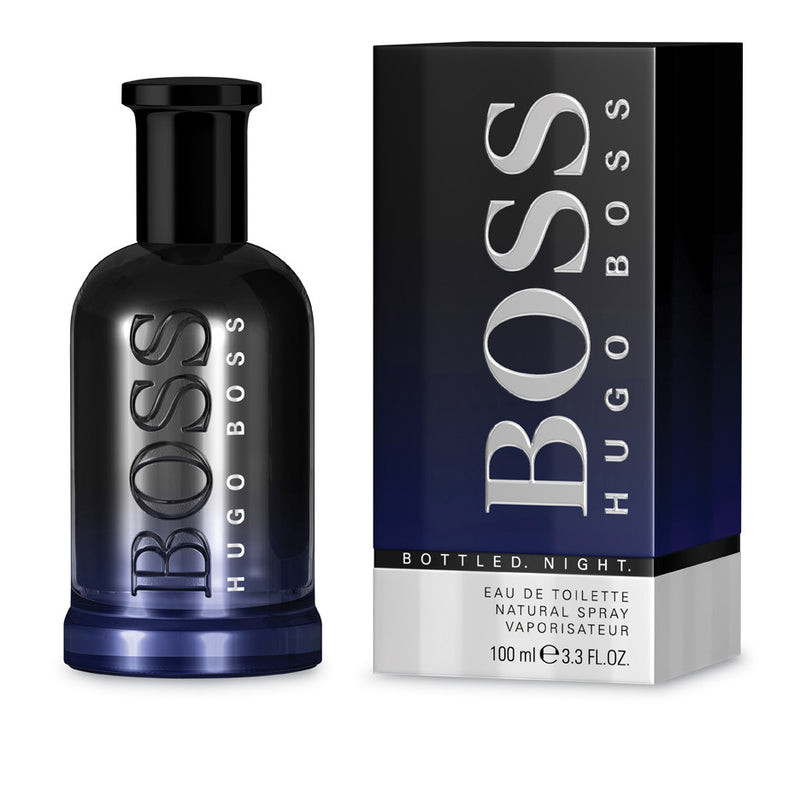 HUGO BOSS BOTTLED NIGHT 3.4 EAU DE TOILETTE SPRAY- 100% Authentic
