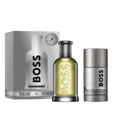 HUGO BOSS BOTTLED 2 PCS SET FOR MEN: 3.3 EAU DE TOILETTE SPRAY + 2.4 DEODORANT STICK- 100% Authentic