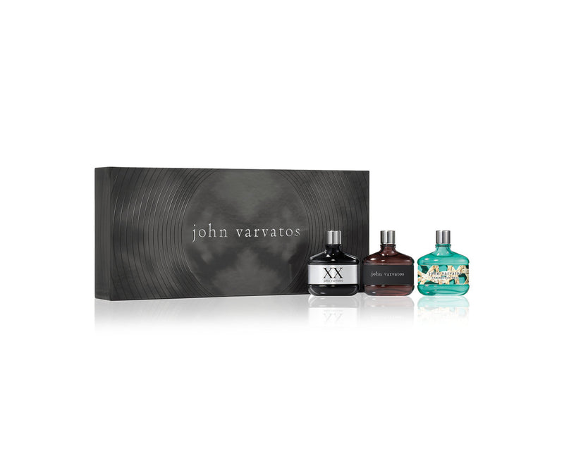 JOHN VARVATOS 3 * 15 ML EAU DE TOILETTE MINI SET FOR MEN: CLASSIC + XX + XX ARTISAN TEAL- 100% Authentic