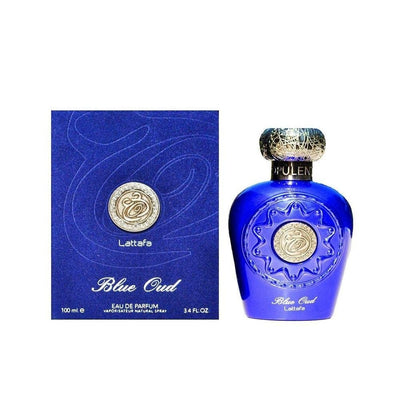 LATTAFA BLUE OUD 3.4 EAU DE PARFUM SPRAY- 100% Authentic