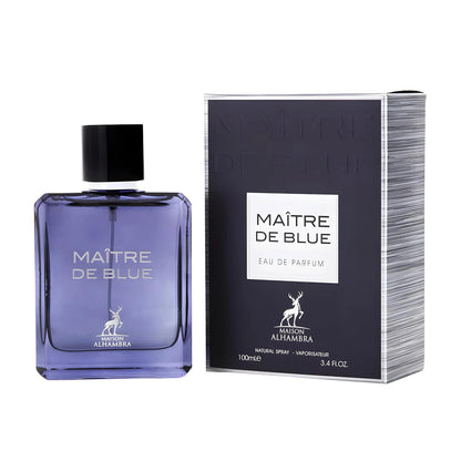 LATTAFA ALHAMBRA MAITRE DE BLUE 3.4 EAU DE PARFUM SPRAY FOR MEN- 100% Authentic