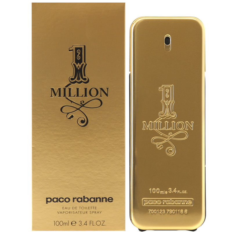 PACO RABANNE ONE MILLION 3.4 EAU DE TOILETTE SPRAY FOR MEN- 100% Authentic