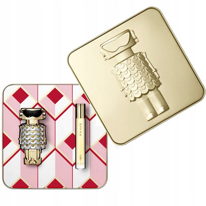 PACO RABANNE FAME 2 PCS SET FOR WOMEN: 2.7 EAU DE PARFUM SPRAY + 0.34 EAU DE PARFUM SPRAY- 100% Authentic