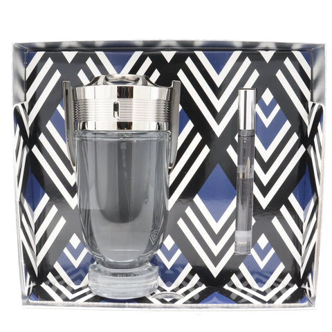 PACO RABANNE INVICTUS 2 PCS SET FOR MEN: 6.7 EAU DE TOILETTE SPRAY + 0.34 EAU DE TOILETTE SPRAY- 100% Authentic