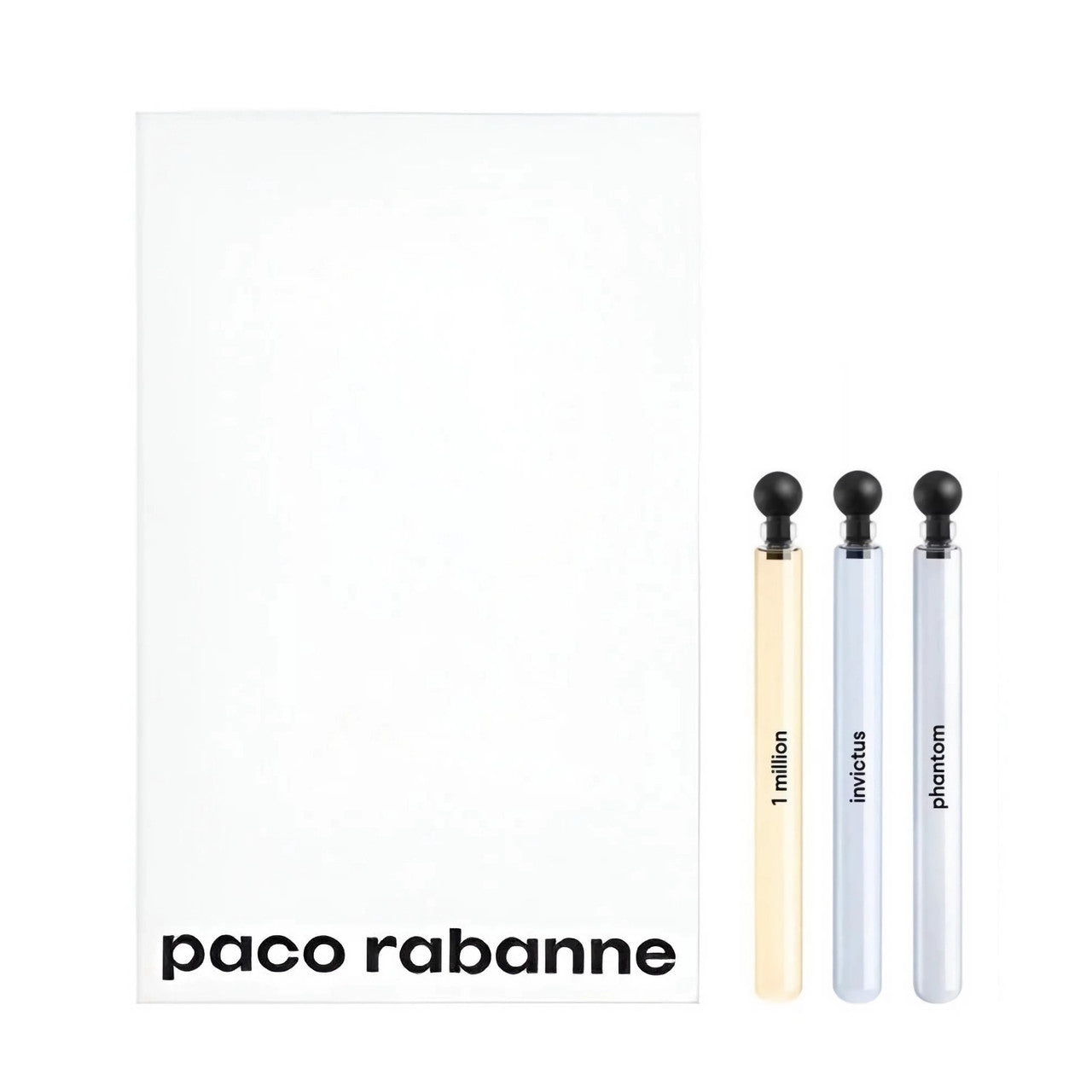 PACO RABANNE 3 * 4 ML EAU DE TOILETTE MINI SET FOR MEN: 1 MILLION + INVICTUS + PHANTOM- 100% Authentic