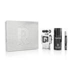 PACO RABANNE PHANTOM 3 PCS SET FOR MEN: 3.3 EAU DE TOILETTE SPRAY + 5 OZ DEODORANT SPRAY + 0.33 EAU DE TOILETTE SPRAY- 100% Authentic