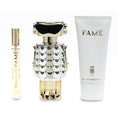 PACO RABANNE FAME 3 PCS SET FOR WOMEN: 2.7 EAU DE PARFUM SPRAY + 0.33 EAU DE PARFUM SPRAY + 3.4 BODY LOTION- 100% Authentic