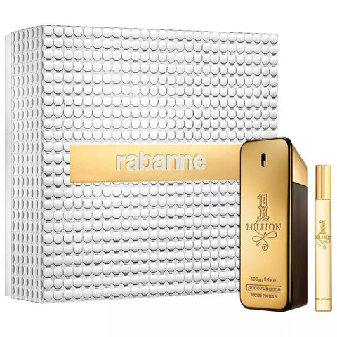PACO RABANNE ONE MILLION 2 PCS SET FOR MEN: 3.4 EAU DE TOILETTE SPRAY + 0.68 EAU DE TOILETTE SPRAY- 100% Authentic
