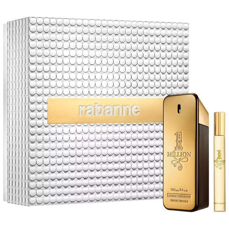 PACO RABANNE ONE MILLION 2 PCS SET FOR MEN: 3.4 EAU DE TOILETTE SPRAY + 0.68 EAU DE TOILETTE SPRAY- 100% Authentic