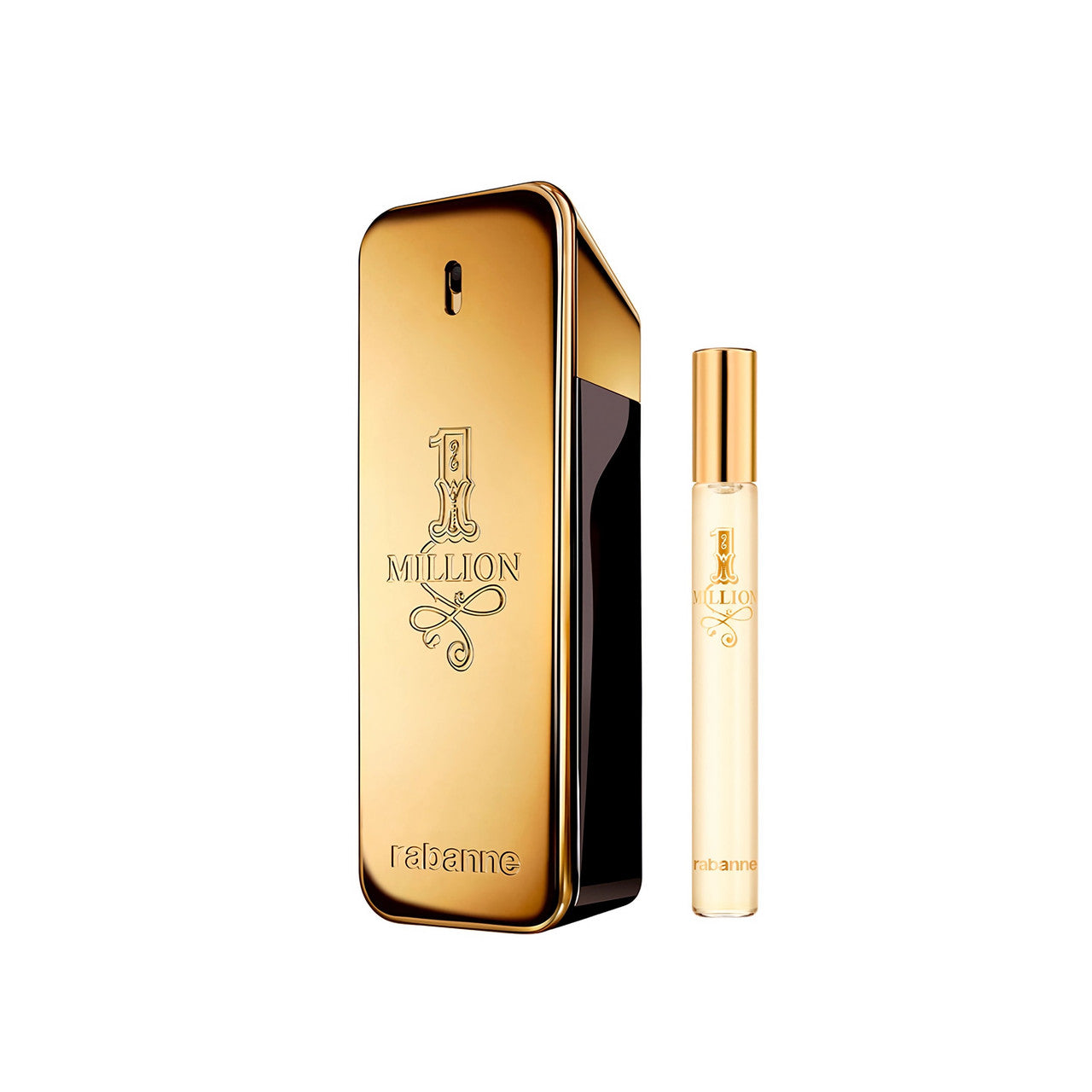 PACO RABANNE ONE MILLION 2 PCS SET FOR MEN: 6.8 EAU DE TOILETTE SPRAY + 0.34 EAU DE TOILETTE SPRAY..- 100% Authentic