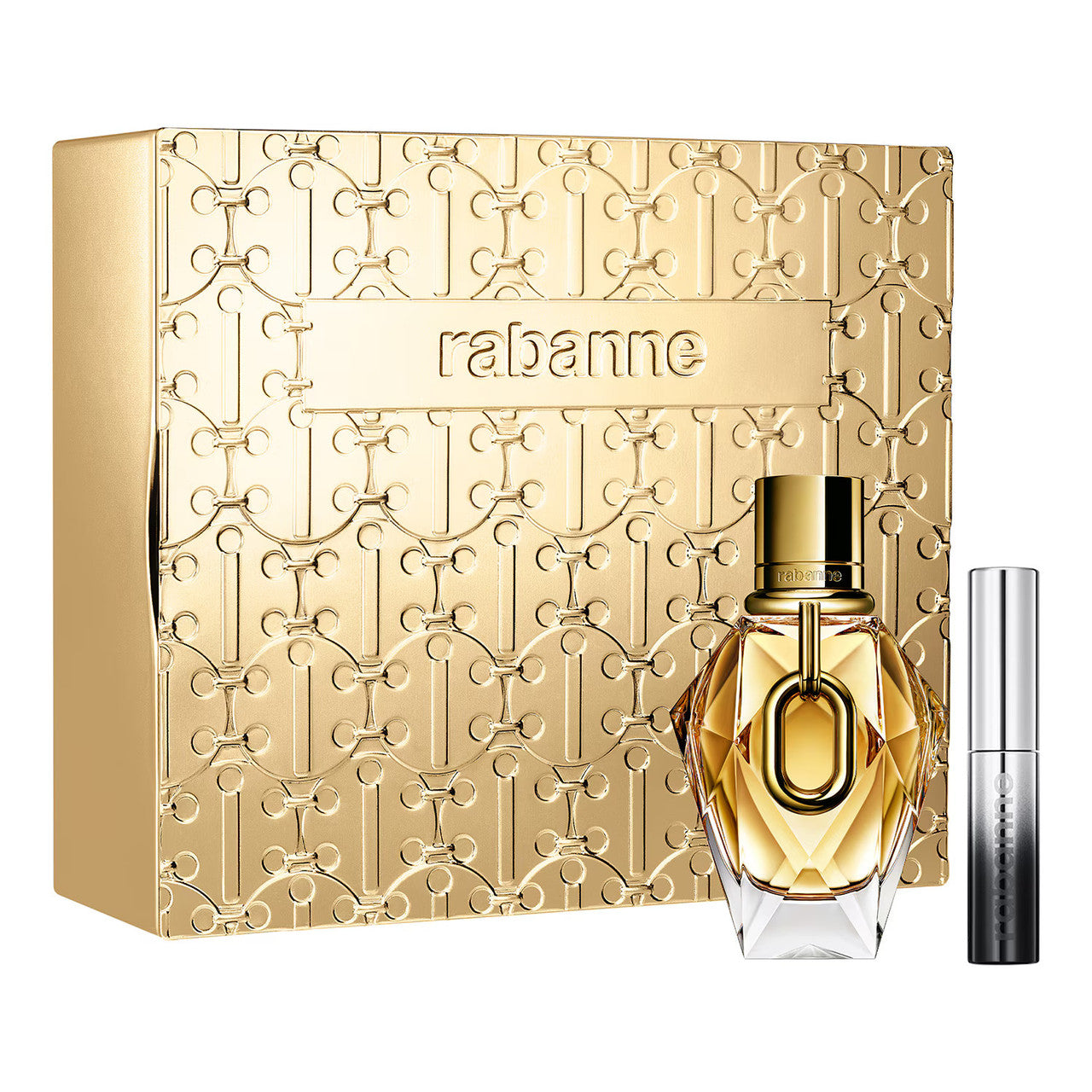 PACO RABANNE MILLION GOLD 2 PCS SET FOR WOMEN: 1.7 EAU DE PARFUM SPRAY + EYEPHORIA 0.15 MASCARA- 100% Authentic