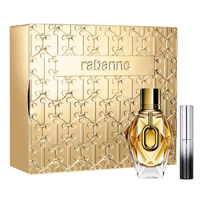 PACO RABANNE MILLION GOLD 2 PCS SET FOR WOMEN: 1.7 EAU DE PARFUM SPRAY + EYEPHORIA 0.15 MASCARA- 100% Authentic