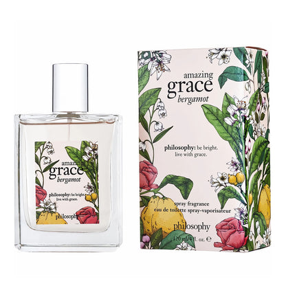 PHILOSOPHY AMAZING GRACE BERGAMOT 4 OZ EAU DE TOILETTE SPRAY FOR WOMEN- 100% Authentic