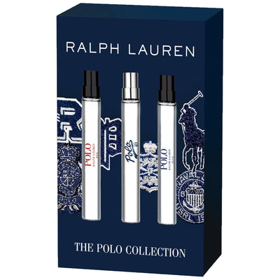 POLO RALPH LAUREN 3*10ML 3 PCS SET FOR MEN: POLO RED 0.34 EAU DE TOILETTE SPRAY + POLO 67 0.34 EAU DE TOILETTE SPRAY + POLO BLUE 0.34 EAU DE TOILETTE SPRAY- 100% Authentic