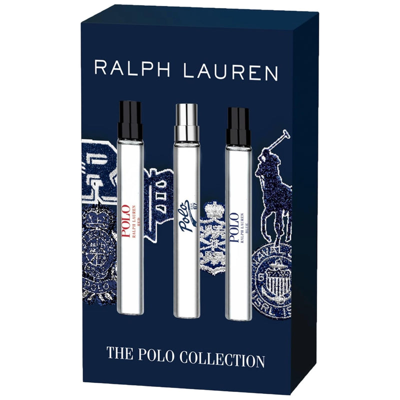 POLO RALPH LAUREN 3*10ML 3 PCS SET FOR MEN: POLO RED 0.34 EAU DE TOILETTE SPRAY + POLO 67 0.34 EAU DE TOILETTE SPRAY + POLO BLUE 0.34 EAU DE TOILETTE SPRAY- 100% Authentic