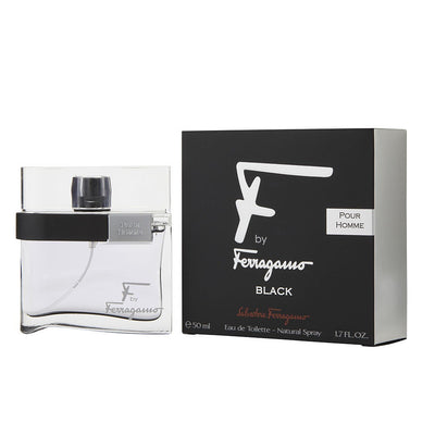 SALVATORE FERRAGAMO "F" BLACK 1.7 EAU DE TOILETTE SPRAY FOR MEN- 100% Authentic