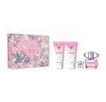 VERSACE BRIGHT CRYSTAL 4 PCS SET FOR WOMEN: 3 OZ EAU DE TOILETTE SPRAY + 5 ML EAU DE TOILETTE MINI + 3.4 BODY LOTION + 3.4 BATH AND SHOWER GEL - 100% Authentic