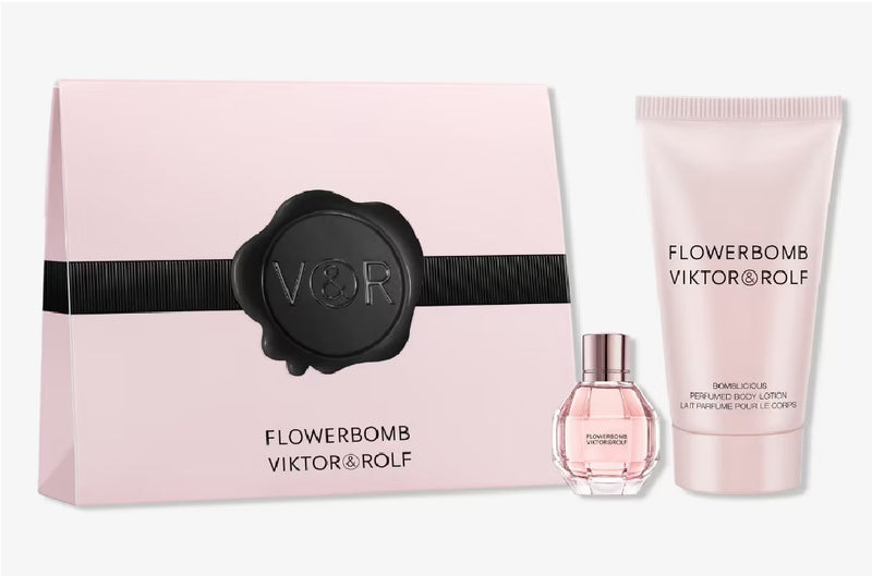 FLOWERBOMB V&R 2 PCS SET FOR WOMEN: 0.24 EAU DE PARFUM + 1.7 BODY LOTION- 100% Authentic